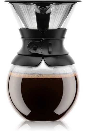 Bodum Pour Over Cafetera Con Filtro Permanente, 1 Litro, 34 