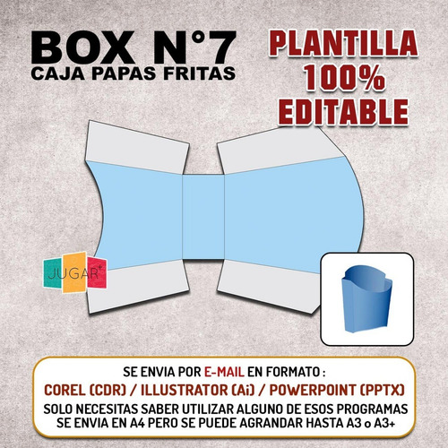 Kit Imprimible Plantilla Molde Caja 07 Editable