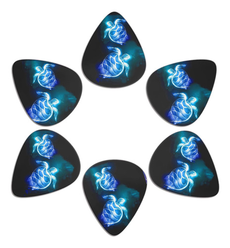 Jeiento Sea Turtle Guitar Picks Classical Triangle 0.96mm De