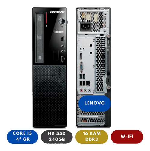Computador Lenovo E73 I5 4ª Geração 16gb Ssd 240gb Com Wifi (Recondicionado)
