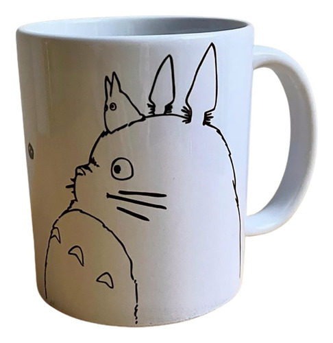 Taza Totoro Y Susuwatari Siluetas