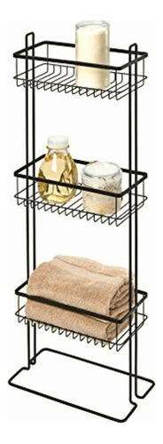 Idesign Everett Metal Standing Shower Caddy, 3-tier Bath