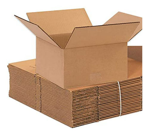 Cajas De Cartón Corrugado 10x10x5, Pack De 25.