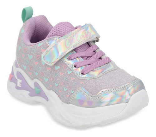 Sneaker Pv03869 Forro Acojinado Diamantina Talon Comodo
