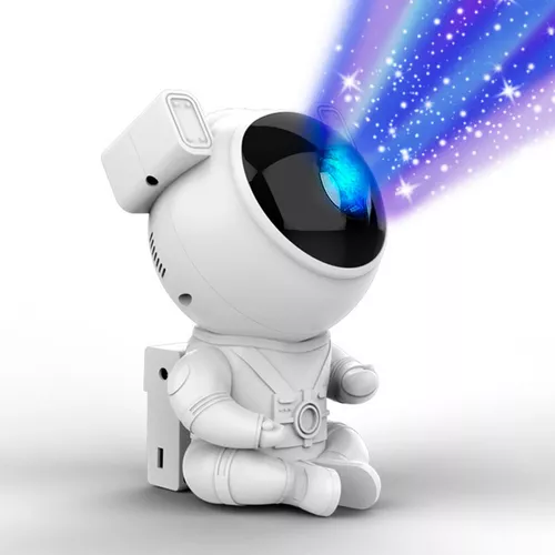 Lámpara Astronauta Proyector Luz De Noche Estrellas Galaxia Color de la  estructura Blanco