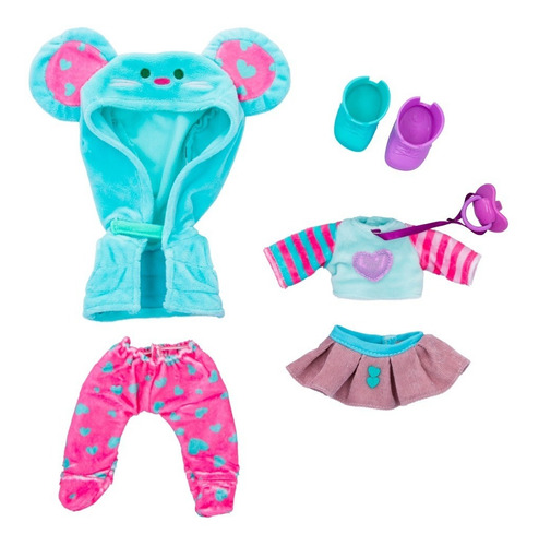 Imagen 7 de 10 de Cry Babies Muñeca Dressy Con Pelo Peina Lala Bebe Lloron Ed