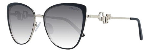 Gafas Negro Brillante / Degradado Humo De Talla Unica/guess