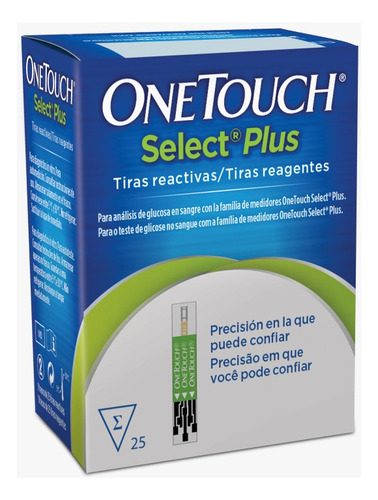 Tiras Reagentes Glicemia One Touch Select Plus - 25un