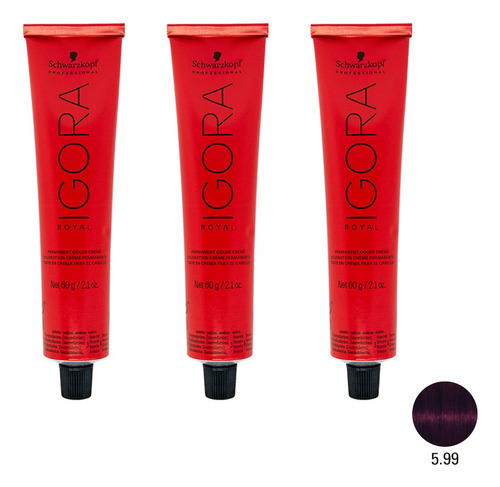 Schwarzkopf Igora Royal Kit X3 Tintura Pelo Tono 5.99 X 60gr