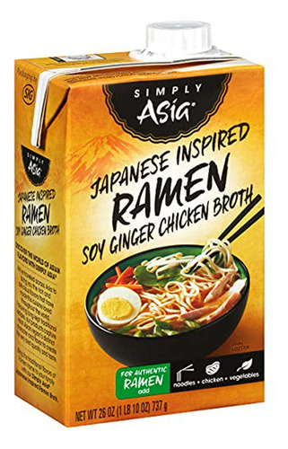 Caldo Ramen Pollo Soja Y Jengibre, 26 Oz