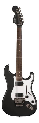Guitarra eléctrica Squier by Fender Stratocaster HH de álamo flat black laca poliuretánica con diapasón de laurel indio