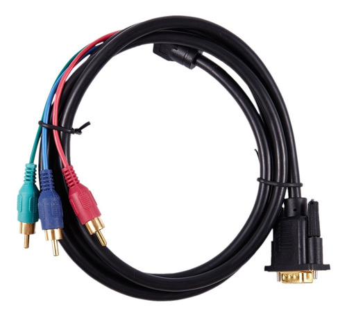 1,5 M 4,9 Pies Vga 15 Pines Macho A 3 Rca Rgb Macho Cable De