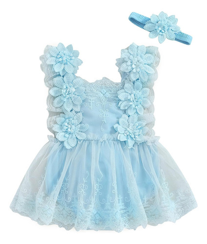 Conjunto De Ropa De Verano Para Bebé Niña, Vestido Princesa
