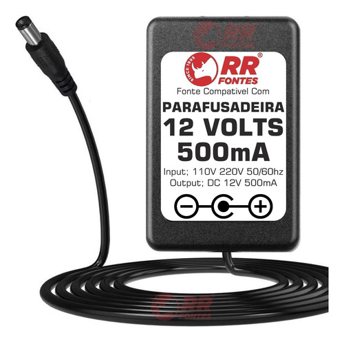 Fonte Carregador 12v Para Parafusadeira Klatter Makita Tork