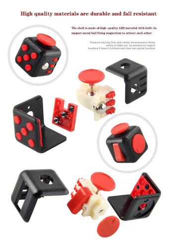 Ec Juguete Anti Estrés Fidget Cube 3 Pcs Cubo De Rubik