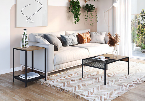 Mesa De Centro Everman Negro Këssa Muebles