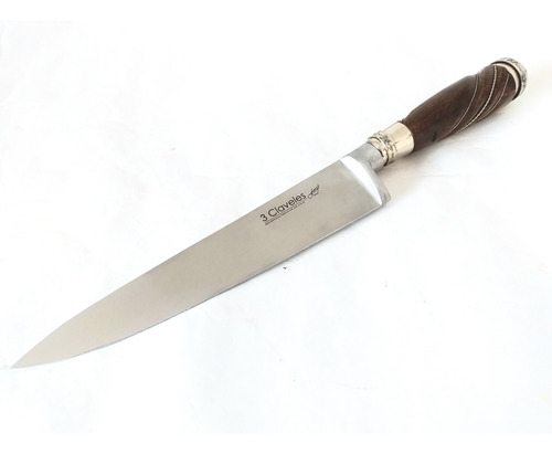 3 Claveles Cuchillo Español Cheff Hoja 20 Cms Inox Facón -4