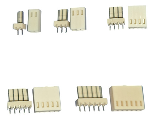 Kit De Conectores Jst Kf2510 2.54mm 2 3 4 5 6 Pines 50pares