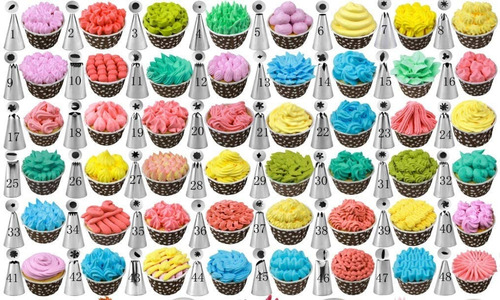 Imagen 8 de 8 de Boquillas Para Decorar Pasteles 106 Piezas