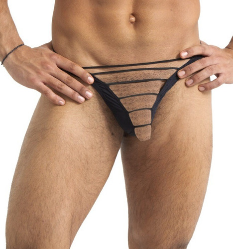 Sexy Tanga Para Hombre Con Tiras Al Frente Ropa Interior