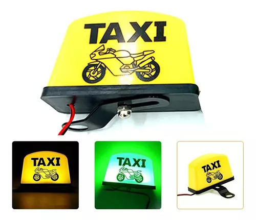 Motocicleta Taxi Aviso LED Light, Modificado Decoração