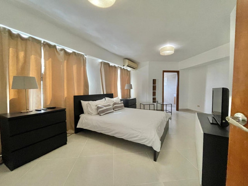 Apartamento Amueblado En Alquiler, Ubicado En Piantini