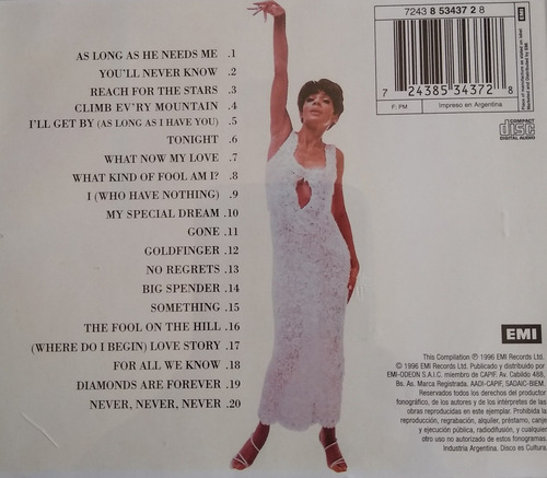 Shirley Bassey - 20 Of The Best - Cd Original Nuevo