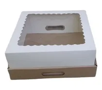 Comprar 10 Cajas Box 30x30x12 Con Tapa Cartulina C\u002F Visor Acetato