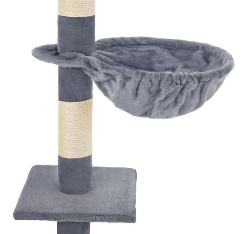 Imagen 8 de 9 de Rascador Casa De Gato Color Gris 140 Cm Mod Cat803de