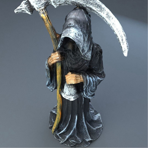 Estatua De La Santa Muerte De Pie, Decorativa, Sombría, Scyt