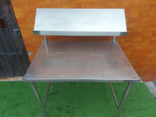 Mesa Industrial Inox Prateleira Macom (Usado)