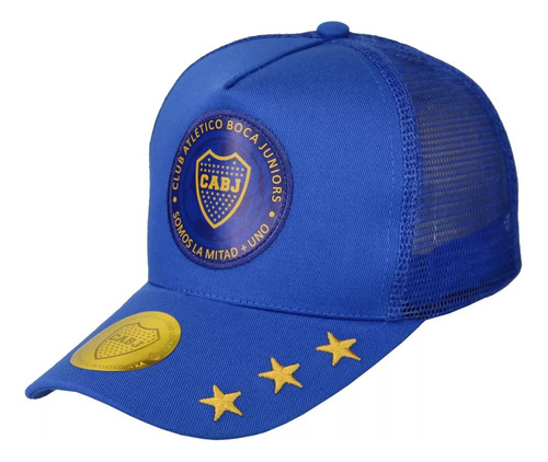 Gorra Boca Juniors Importado Visera Futbol Licencia Oficial