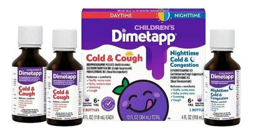 Dimetapp Para Niños Para Resfriado Y Tos Triple Pack 118 Ml