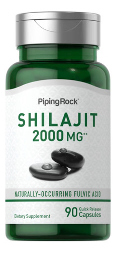 Shilajit 2000 Mg | 90 Caps | Piping Rock