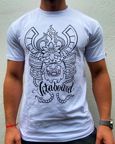 Camiseta Vitaboard Samurai Branca