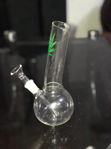 Bong Vidrio Con Bowl Hierva, Pipa De Agua De Cristal 20 Cm