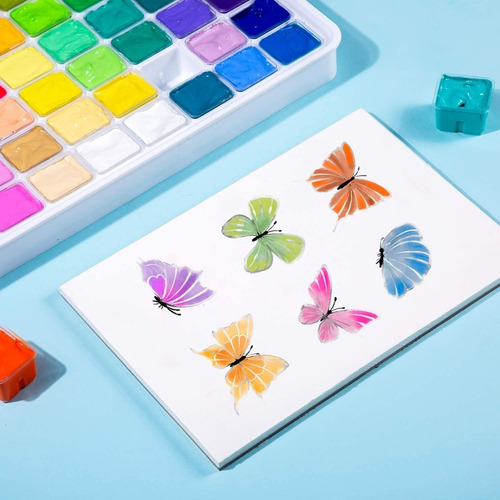 Imagen 6 de 7 de Miya Gouache Set De 56 Colores 30 Ml Con Estuche