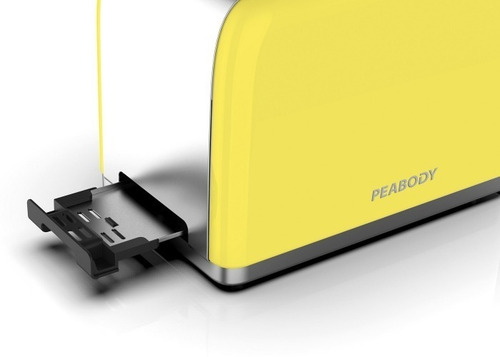 Tostadora Peabody Pe-t387 Amarilla 2 Ranuras 6 Niveles 1050w
