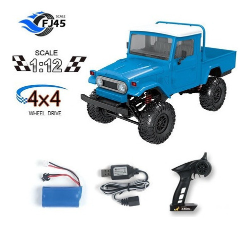 Camión Todoterreno Mn-45 Rc Crawler 2.4 G 4x4 Racing 4x4 1/1