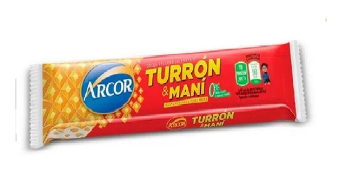 Turron De Mani  Original Arcor  En Caja X 50 Unidades 