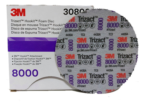 Kit Discos Lija Trizact 30806 3m Grano 8000 X 5 Unidades