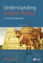 Libro Understanding Urban Policy : A Critical Introductio...