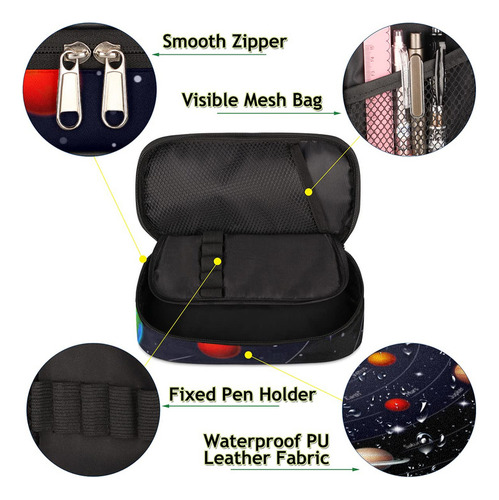 Estuche Para Lápices De Gran Capacidad Con Sistema Solar, D