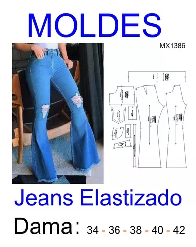 Moldes Para Pantalón Oxford Para Jean Elastizado De Dama