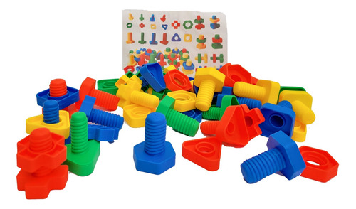 Puzzle Para Niños Armatodo Tornillos Y Tuercas Encajables