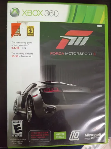Forza Motorsport 3 Standard Edition Xbox 360 Físico (Usado)
