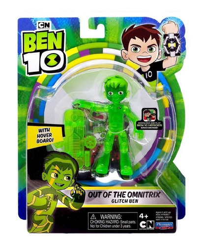 Boneco Figuras De Açao Glitch Ben Fora Do Omnitrix Sunny