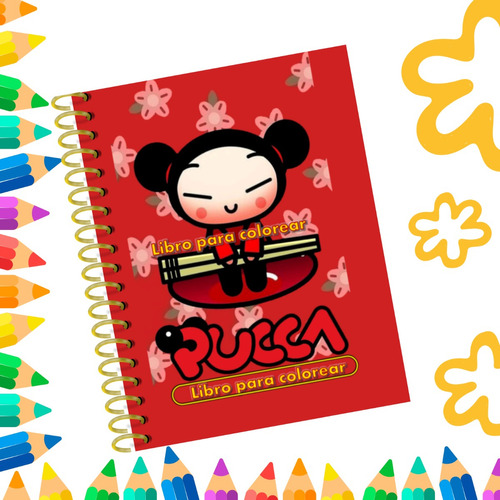 Libro Para Colorear Pucca