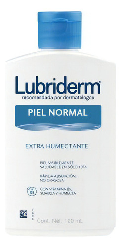 Crema humectante para cuerpo Lubriderm Piel Normal Crema Corporal Lubriderm Piel Normal 750 ml en tubo 120mL