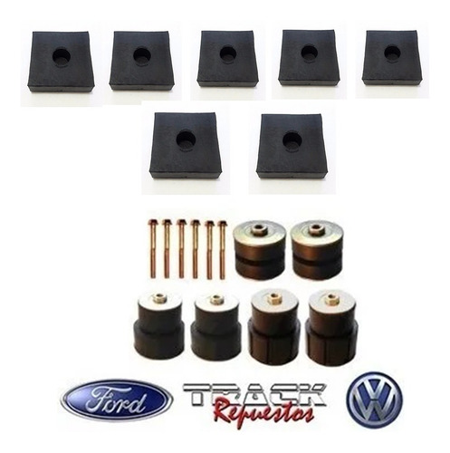 Kit Bujes Tacos De Cabina Y Caja F100 74/81 Con Bulones